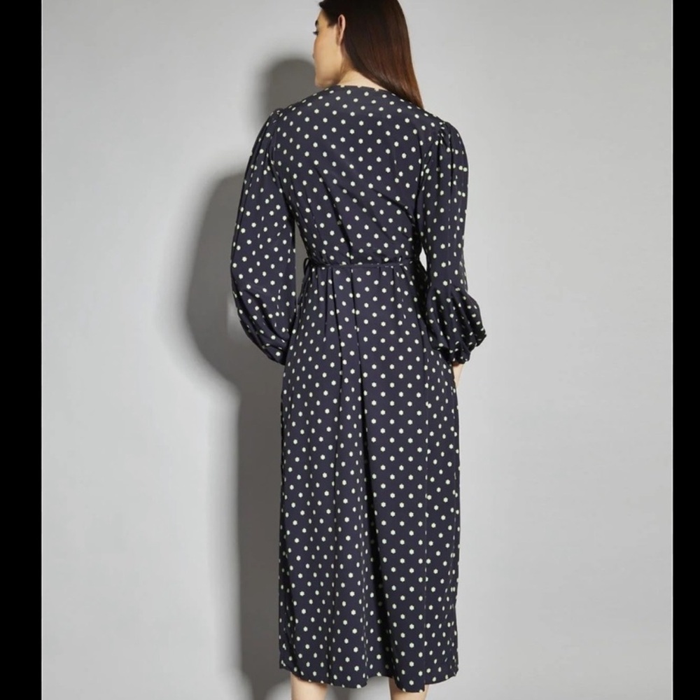 Glamorous Black Sundress with Puff Sleeves and Slit